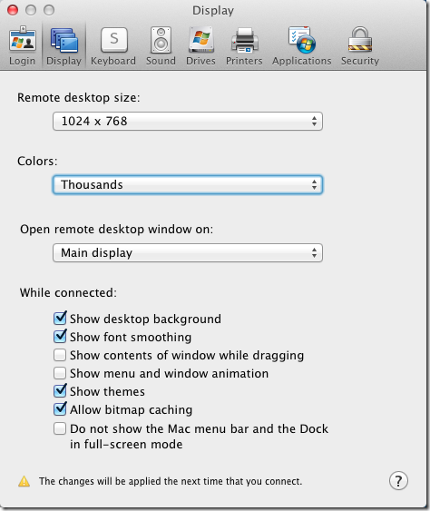 Remote desktop client mac